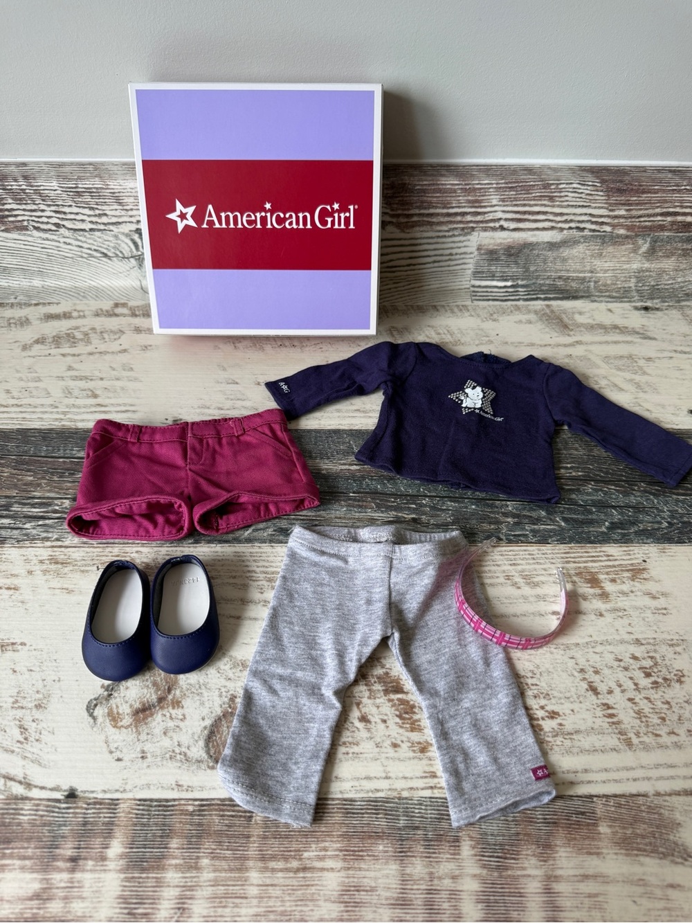 My American Girl Doll COCONUT FUN Outfit II w Headband & Box - NO Charm Tissue